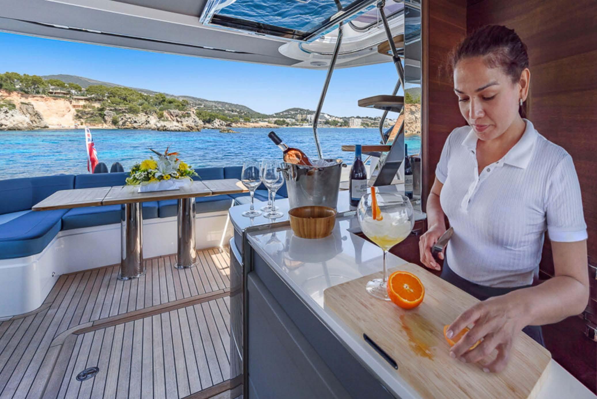 Aquavista Princess S60 is a fully equipped yacht.