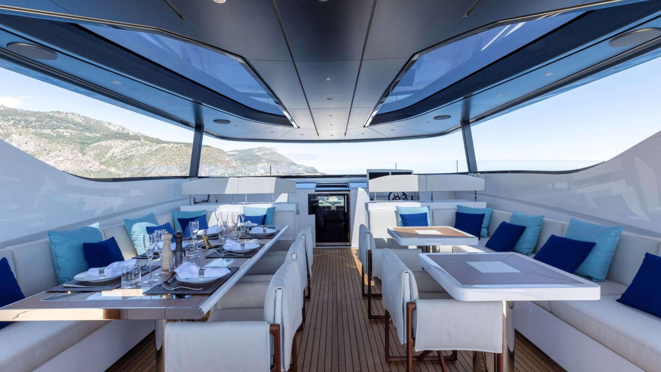 The stunning 109-foot motor yacht Dopamine is sleek and stylish with elegant, powerful lines. Sportier, faster and more efficient than other yachts.