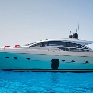 The Pershing 72 Legendary is an Italian-designed luxury yacht.