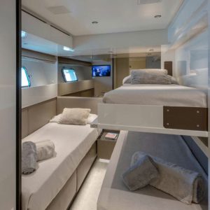 Ozone offers all the incredible amenities you can expect from a San Lorenzo yacht
