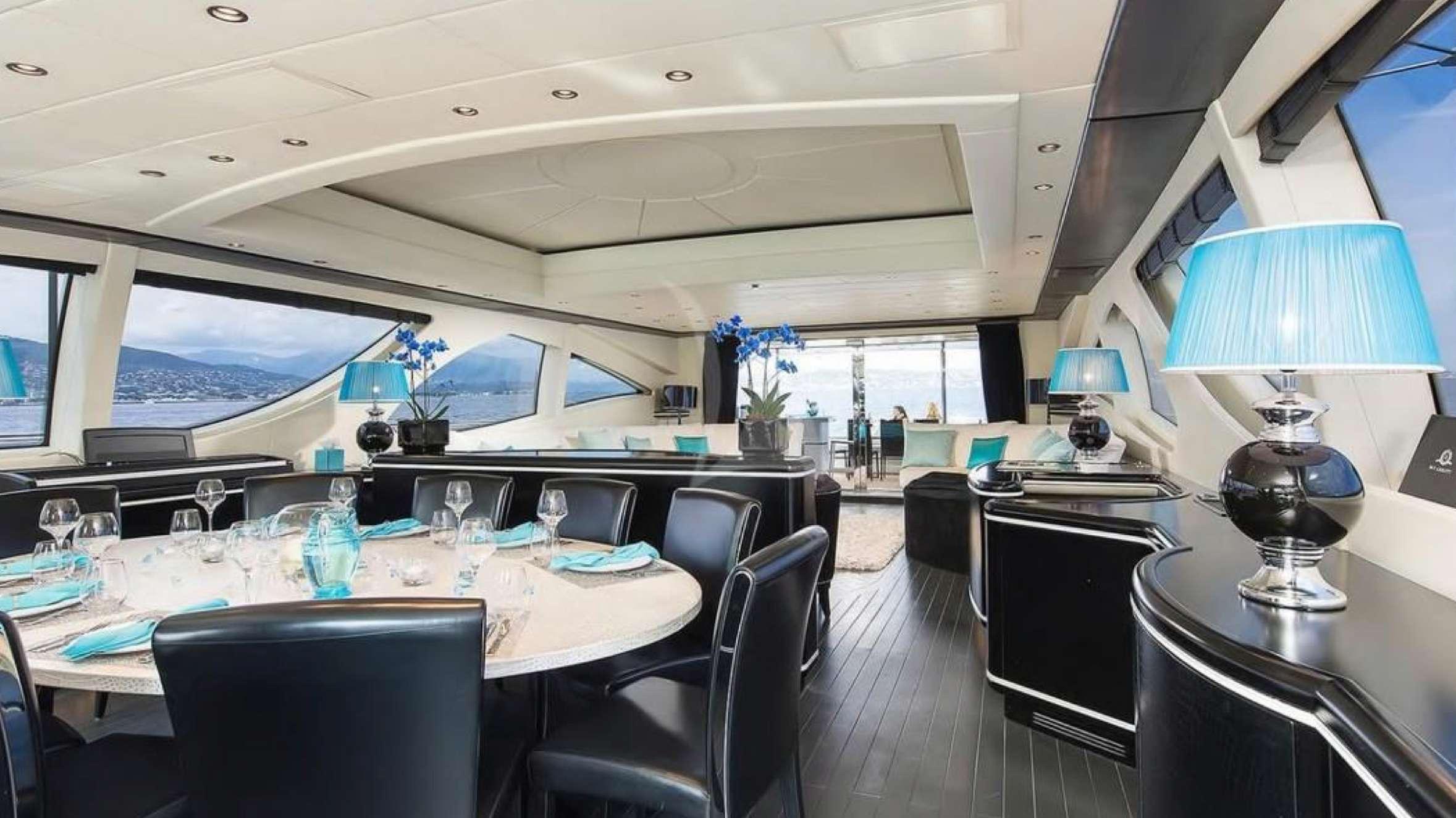 Shane offers a high performance super yacht with an exclusive & chic interior areas.