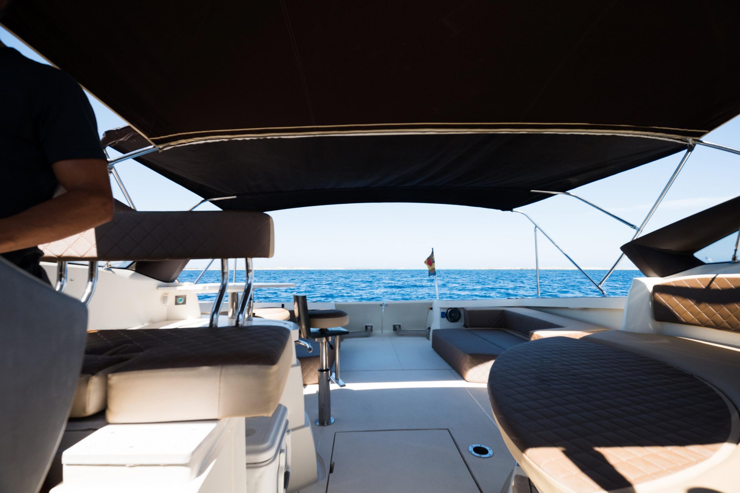 Bad Ass Baia One 44 is a 14m yacht fully-equipped for a great vacation in the Balearic Islands.