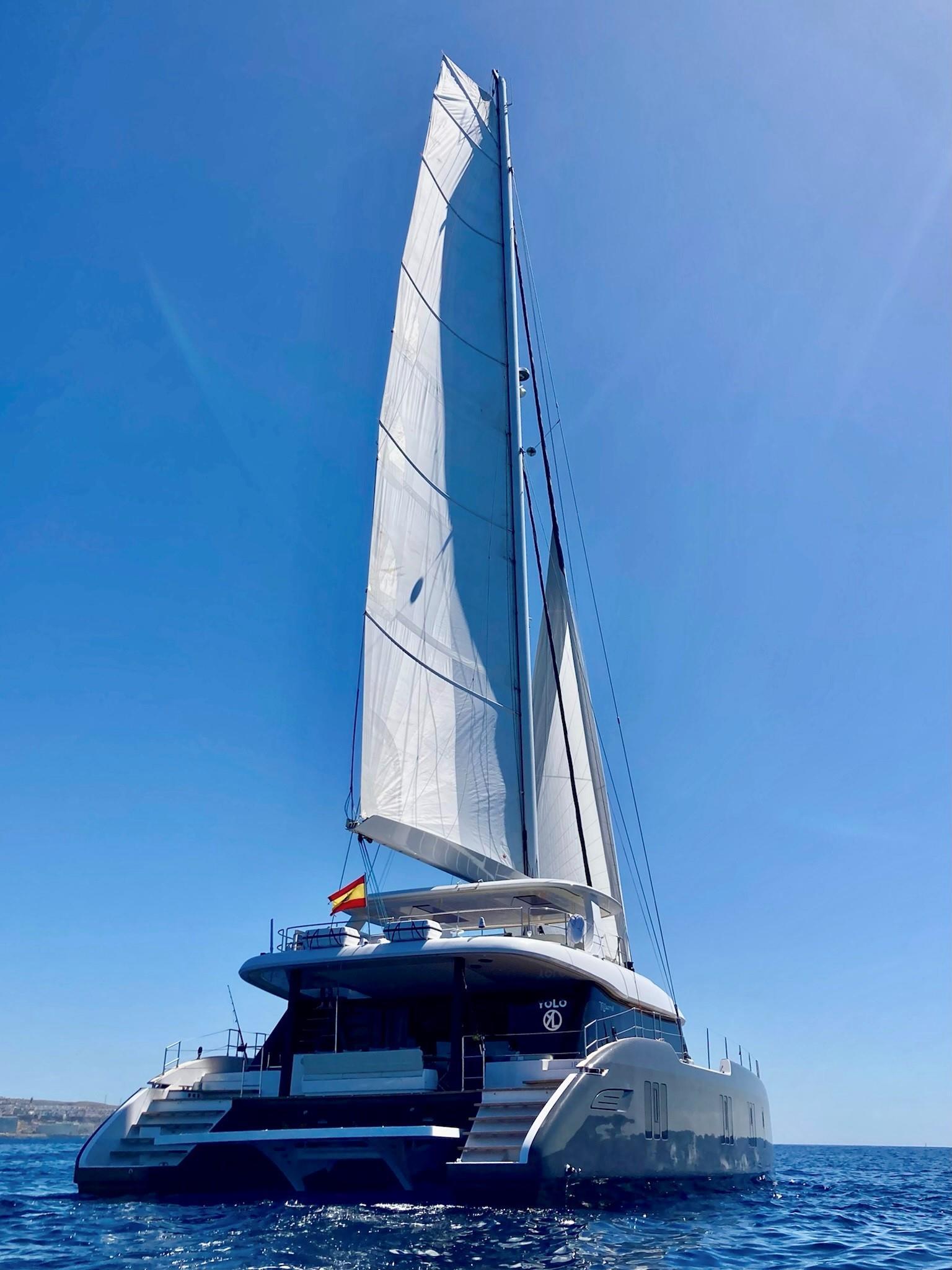 Yolo is the latest Sunreef 70+, a luxury sail yacht on a mission to generate moments of magic everywhere she goes.